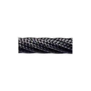 Black braided nylon Ø16mm