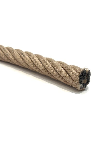 Beige braided nylon Ø16mm