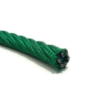 Green braided nylon Ø16mm