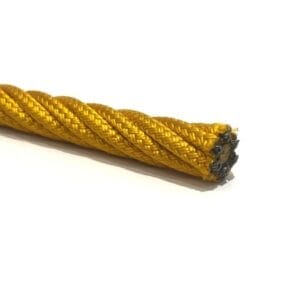 Yellow braided nylon Ø16mm