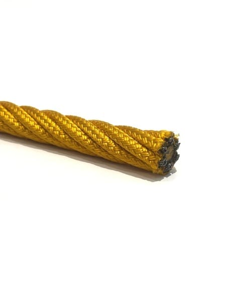 Yellow braided nylon Ø16mm