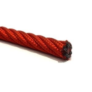 Red braided nylon Ø16mm