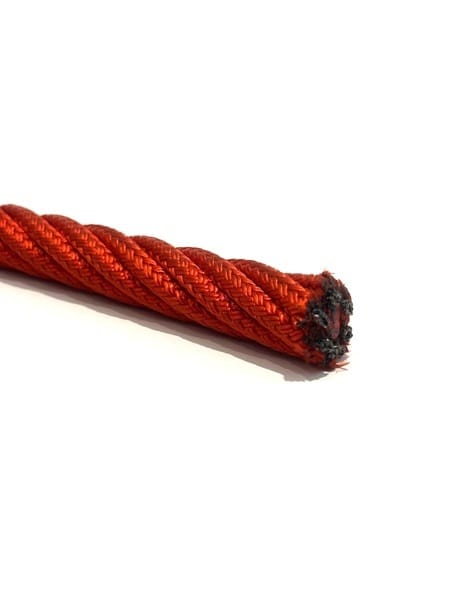 Red braided nylon Ø16mm