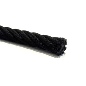 Black braided nylon Ø16mm