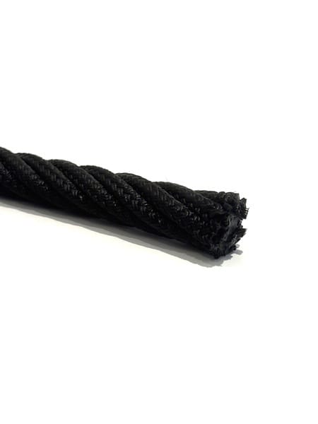 Black braided nylon Ø16mm