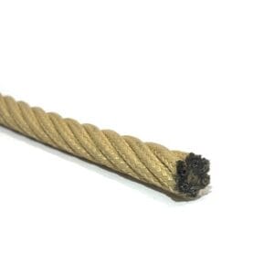 Beige braided polyester Ø16mm