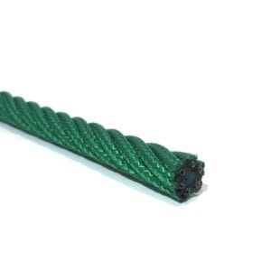 Green braided polyester Ø16mm