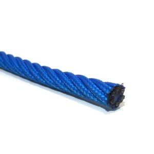 Navy blue braided polyester Ø16mm